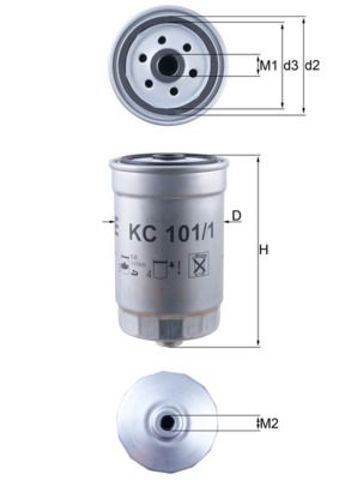 KC1011 MAHLE Топливный фильтр купить в Кривой Рог