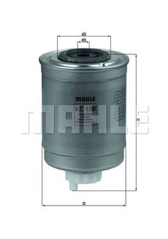 KC109 MAHLE Фильтр топливный купить в Каменское
