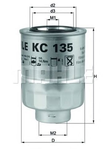 KC135D MAHLE Фильтр топливный купить в Ирпень
