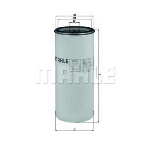 Фильтр топливный KC251 MAHLE