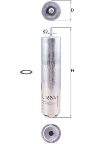 MAHLE KL1694D Топливный фильтр в наличии Сумы