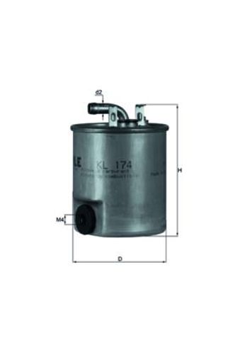 KL174 MAHLE Фильтр топливный купить в Житомир