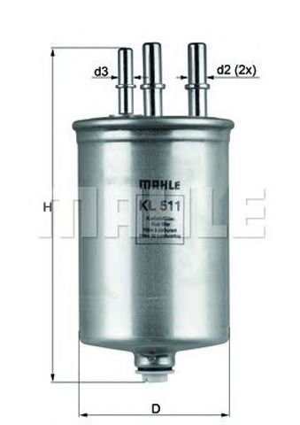 MAHLE KL511 Топливный фильтр в наличии Днепр