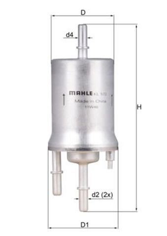 MAHLE KL572 Фильтр топливный в наличии Ровно