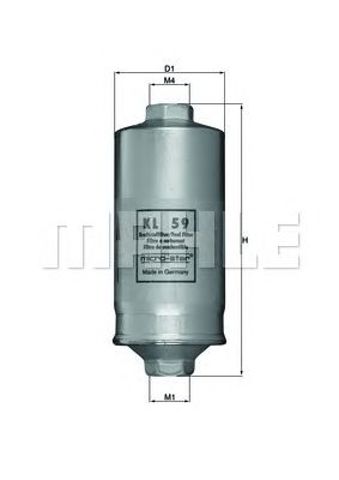Фильтр топливный KL59 MAHLE