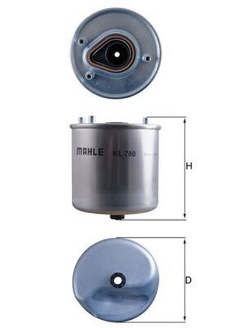 MAHLE KL780 Фильтр топливный в наличии Украина