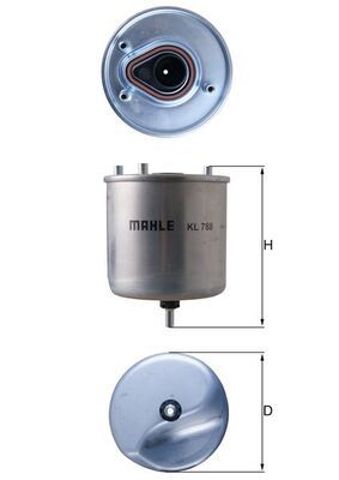 MAHLE KL788 Фильтр топливный в наличии Кривой Рог