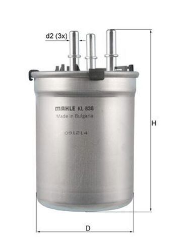 MAHLE KL838 Фильтр топливный в наличии Чернигов