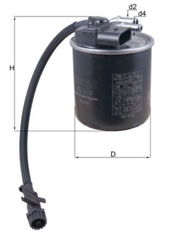 KL912 MAHLE Топливный фильтр купить в Сумы