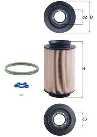 KX178D MAHLE Топливный фильтр купить в Киев