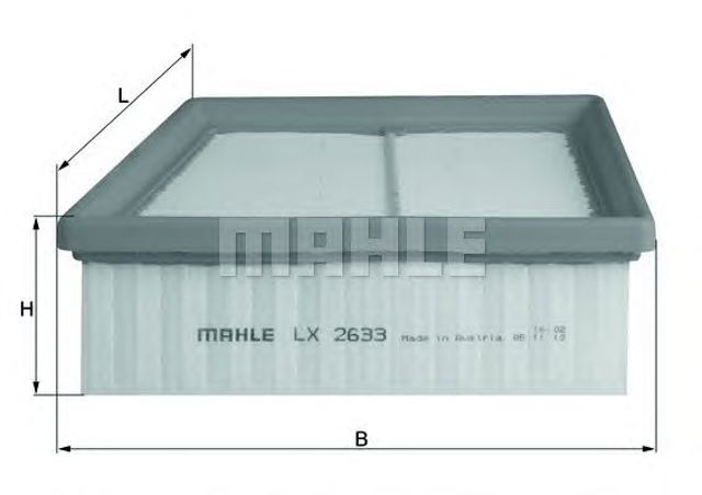 LX2633 MAHLE Фильтр воздушный купить в Ирпень