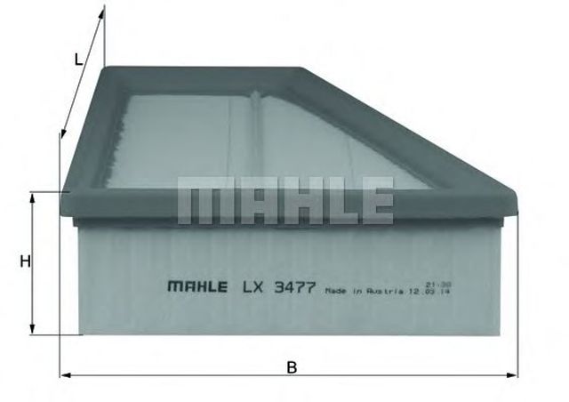 MAHLE LX3477 Фильтр воздушный в наличии Днепр