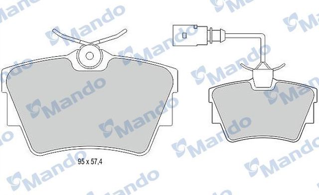 Комплект задних колодок MBF015023 MANDO