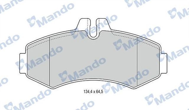 Колодки тормозные MBF015660 MANDO