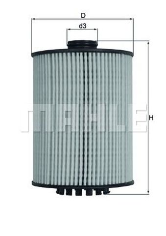 MAHLE OX983D Масляный фильтр в наличии Ужгород