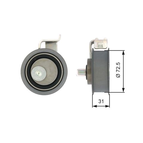 Ролик натяжителя ремня ГРМ T43017 GATES