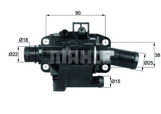 MAHLE TH4183 Корпус термостата в наличии Запорожье