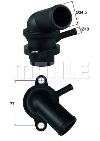 Водяная помпа термостата TI24087D MAHLE
