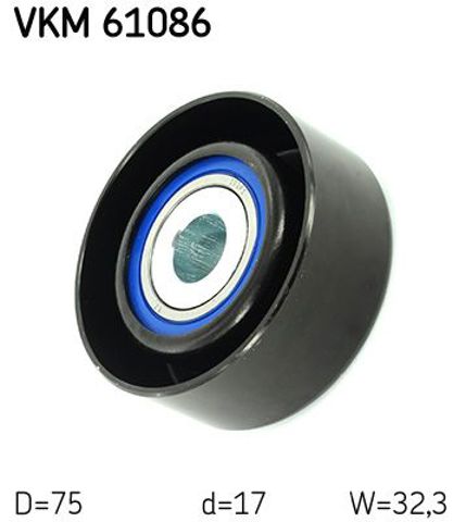 Ролик натяжителя ремня агрегатов VKM61086 SKF