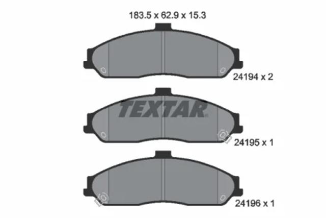 Колодки 2419401 TEXTAR