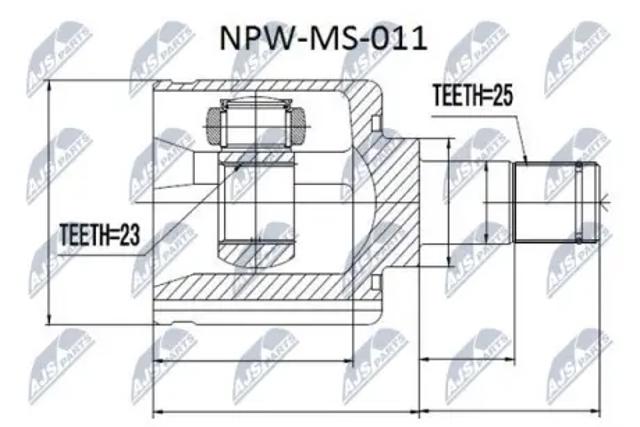 Внутренняя граната NPWMS011 NTY