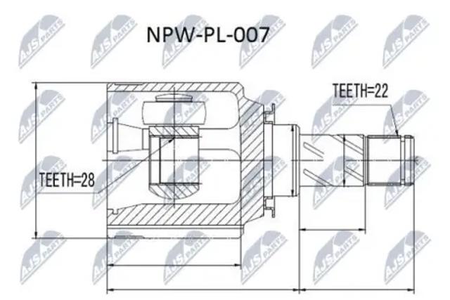 Внутренняя граната NPWPL007 NTY