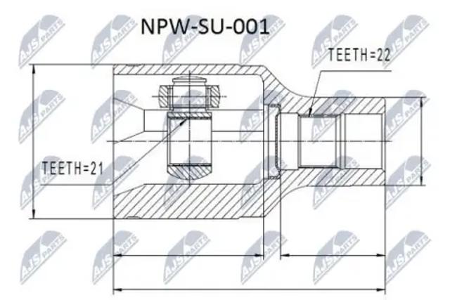 Граната внутренняя передняя правая NPWSU001 NTY