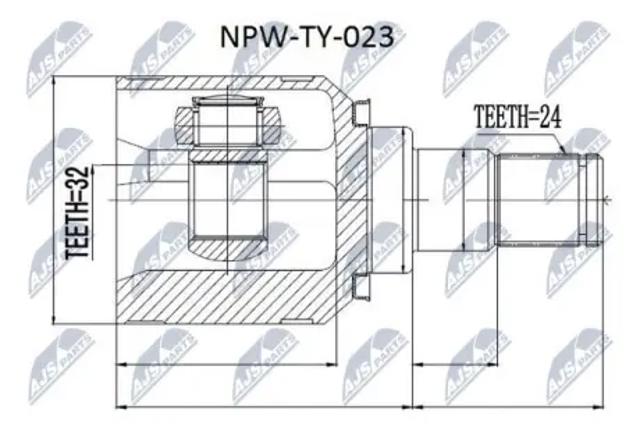 Граната внутренняя передняя левая NPWTY023 NTY