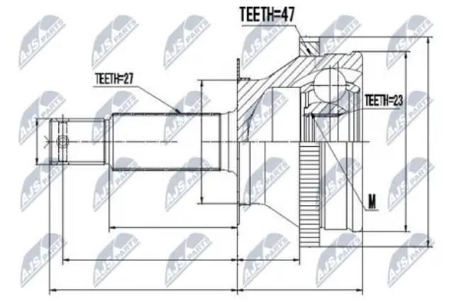 Граната колесная NPZHY530 NTY