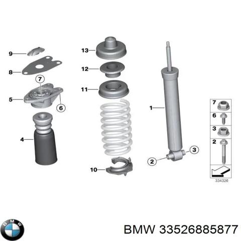 33526885877 BMW Амортизатор задний купить в Черкассы