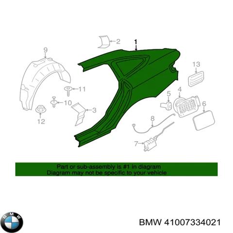 BMW 41007334021 Крыло заднее левое в наличии Хмельницкий