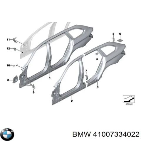 BMW 41007334022 Крыло заднее правое в наличии Винница