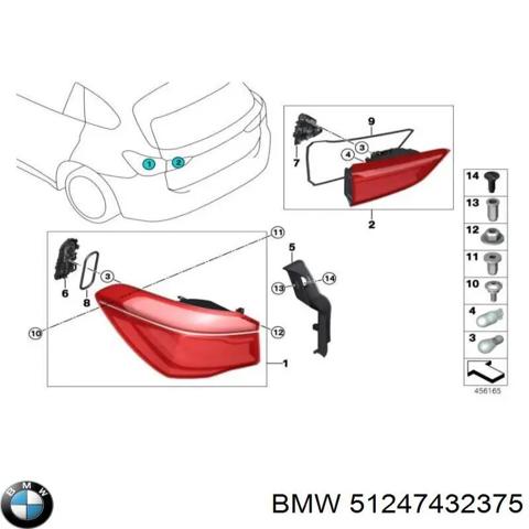 BMW 51247432375 Амортизатор крышки багажника (двери 3/5-й задней) в наличии Полтава