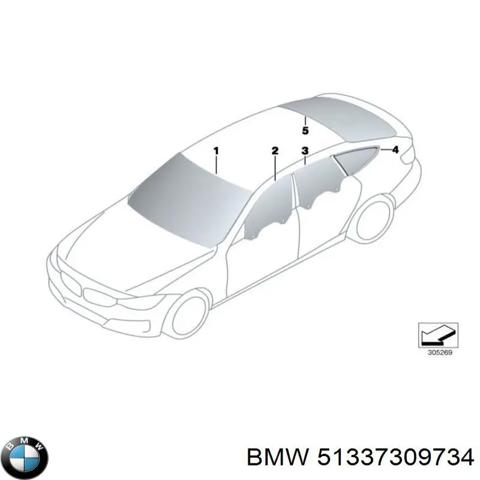 51337309734 BMW Стекло двери передней правой купить в Черкассы