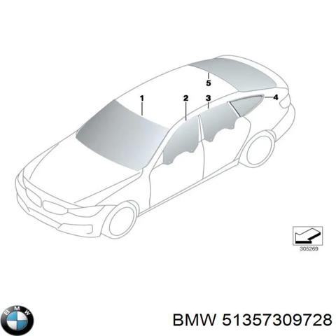 51357309728 BMW Стекло двери задней правой купить в Кривой Рог