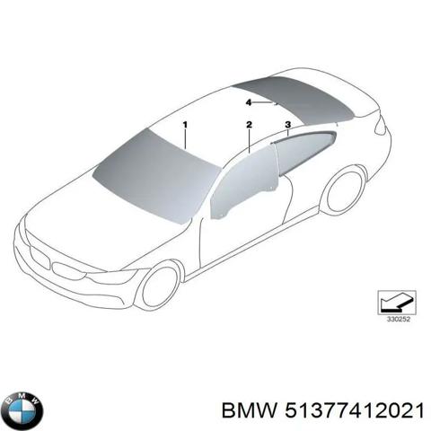 BMW 51377412021 Стекло кузова (багажного отсека) левое в наличии Ужгород