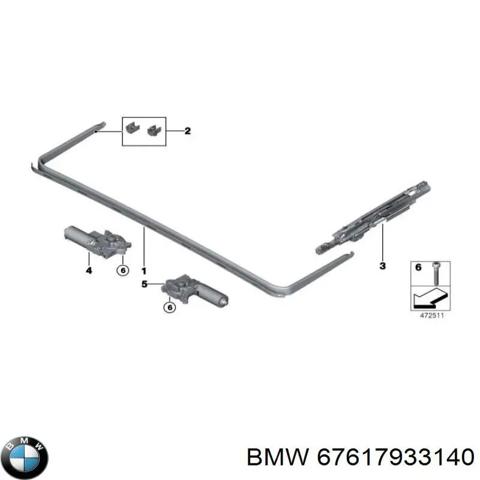 BMW 67617933140 Мотор привода люка в наличии Львов