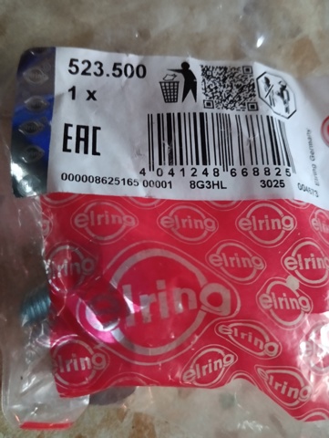 ELRING 523500 Пробка поддона двигателя в наличии Винница