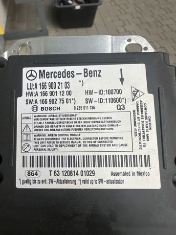 A1669002103 MERCEDES Модуль-процессор управления подушкой безопасности (ЭБУ AIRBAG) купить в Черкассы