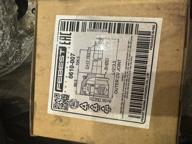 FEBEST 0610007 ШРУС наружный передний в наличии Кривой Рог