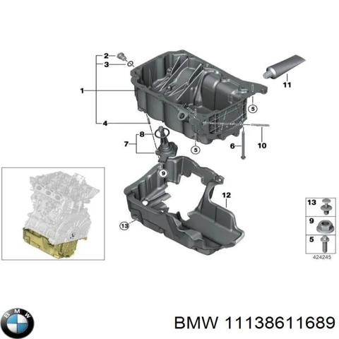 Поддон картера двигателя 11138611689 BMW