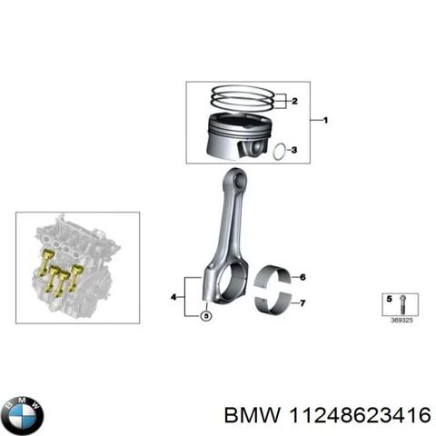 Шатун поршня двигателя 11248623416 BMW