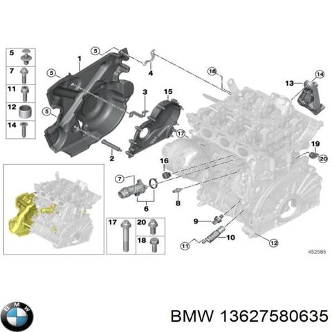 BMW 13627580635 Датчик температуры охлаждающей жидкости (включения вентилятора радиатора) в наличии Сумы