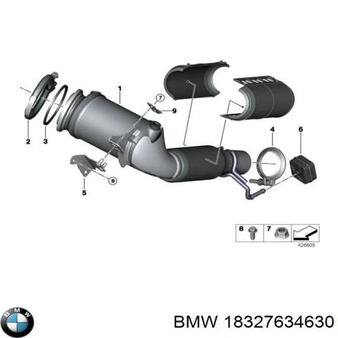 Конвертор-катализатор 18327634630 BMW