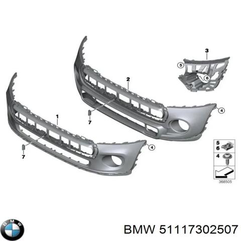51117302507 Кронштейн крепления противотуманной фары левой купить Черкассы