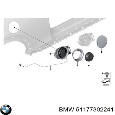 Уплотнитель заливной горловины топливного бака 51177302241 BMW