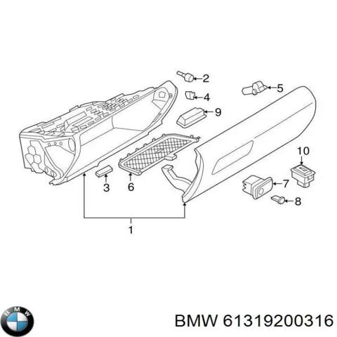 BMW 61319200316 Кнопка салона привода крышки багажника (двери 3/5-й (ляды) в наличии Запорожье