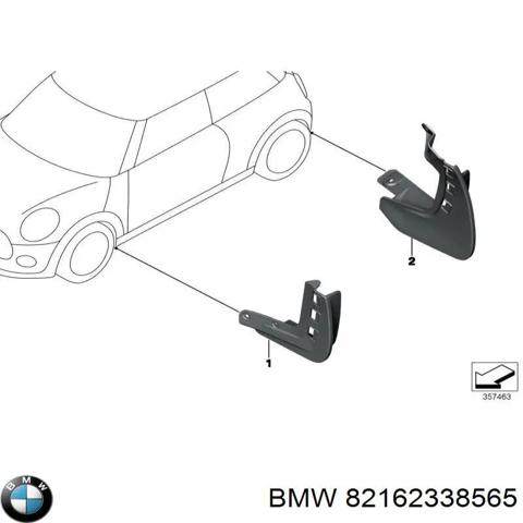 Передние брызговики 82162338565 BMW