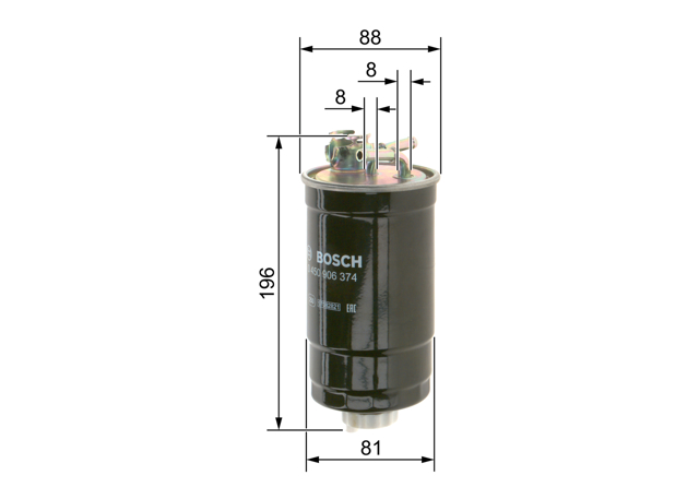 0450906374 BOSCH Фильтр топливный купить в Запорожье