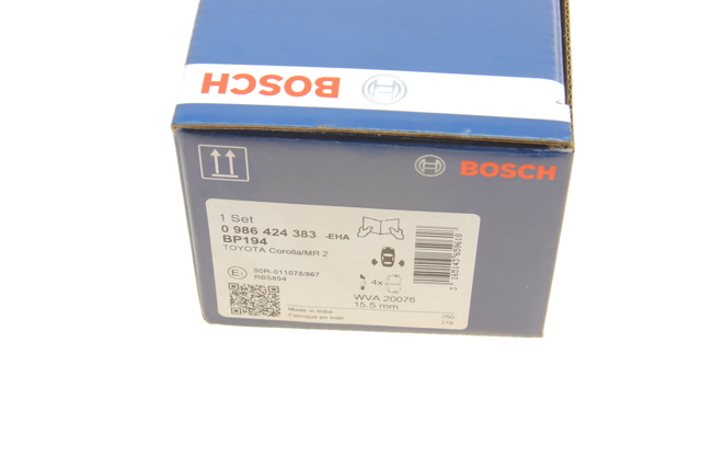 0986424383 BOSCH Задние тормозные колодки купить в Запорожье